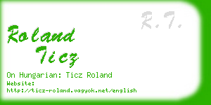 roland ticz business card